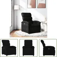 The Living Store Relaxsessel Schwarz Stoff