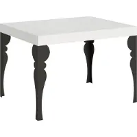 Itamoby - Ausziehtisch 110/194x70 cm Paxon Esche weiß Tischbeine Anthrazit