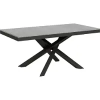 Itamoby Ausziehbarer Tisch 90x180/440 cm Volantis Evolution Cement Anthrazit Gestell