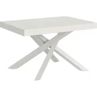 Itamoby Volantis Ausziehtisch 140/400x90 cm Esche weiß Beine weiß