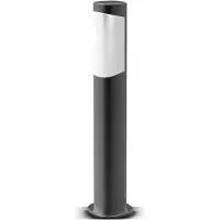 Braytron LED Standleuchte Wegleuchte Außenleuchte Standlampe Gartenleuchte 7W IP54 für Weg Hof Garten; Typ: Tarus warmweiß; Höhe: 50cm in Anthrazit