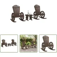 The Living Store 3-tlg. Garten-Lounge-Set Massivholz Tanne