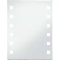 Syfax Badezimmer-Wandspiegel mit LEDs 60x80 cm
