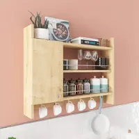 Skye Decor , Knerr - Oak, Küchenregale, Eiche, Melaminplatte, 85 x 15 x 65 cm