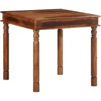 Syfax Esstisch 80x80x77 cm Massivholz Akazie
