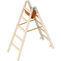 Layher 1053 Holzstehleiter nach Ö-Norm Z1501 2x5 Sprossen
