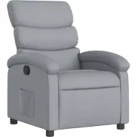 Syfax Relaxsessel, hellgrauer Stoff