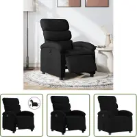 The Living Store Relaxsessel Elektrisch Schwarz Stoff