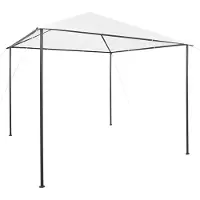 The Living Store Pavillon 3x3x2,9 m Weiß 180 g/m²