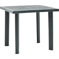 Syfax Gartentisch Grün 80x75x72 cm Kunststoff