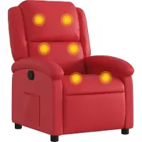 Sonstiges Massagesessel Rot Kunstleder 71 x 86,5 x 99,5 cm (B x T x H)