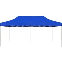 Syfax Profi-Partyzelt Faltbar Aluminium 6x3 m Blau