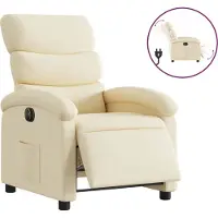 Syfax Relaxsessel Elektrisch Creme Stoff