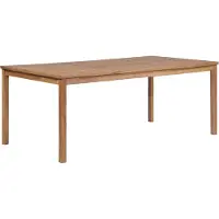 Syfax Gartentisch 200x100x77 cm Massivholz Teak