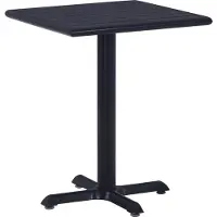 The Living Store Gartentisch Schwarz 60x60x75 cm