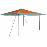 Syfax Pavillon-Zelt 395 x 395 x 251 cm Orange Stoff