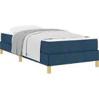 Syfax Boxspringbett mit Matratze Blau 90 x 190 cm Stoff