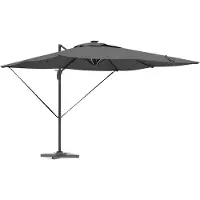 Syfax Sonnenschirm mit LED-Lichtleisten Anthrazit 286 x 284 x 270 cm