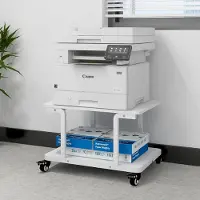 Sonstiges PUNCIA 2-schrichte Druckertisch mit Rollen 60 x 50 cm mobiler Druckerwagen Büro Schule