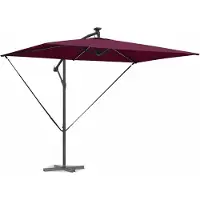 Syfax Sonnenschirm Bordeauxrot 294 x 200 x 270 cm