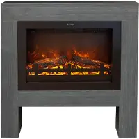 Xaralyn Elektrokamin - Bolea EHF - Holzoptik - 1500 Watt Heizung - mit Fernbedienung - Kaminsims inklusive Einbaukamin