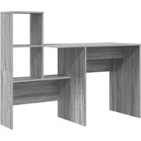 Syfax Schreibtisch Graues Sonoma Holzwerkstoff 131,5 x 50 x 106,5 cm