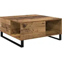 Syfax Couchtisch Altholz 80 x 80 x 36,5 cm Holzwerkstoff