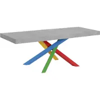 Itamoby Ausziehbarer Tisch 90x180/284 cm Volantis Premium Cemento Gestell 4/B