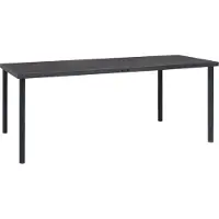 Syfax Outdoor-Esstisch Anthrazit 190x90x74 cm Stahl