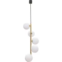 Zuma Line Hängelampe 5x G9 schwarz gold ALI 5648