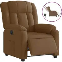 Syfax Relaxsessel Elektrisch Braun Stoff