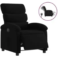 Syfax Relaxsessel Elektrisch Schwarz Stoff