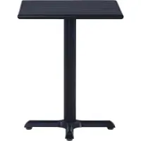 Syfax Gartentisch Schwarz 60x60x75 cm