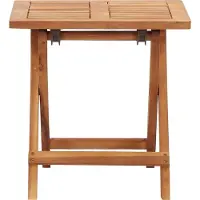 Syfax Garten-Couchtisch Klappbar 40x40x40 cm Massivholz Akazie