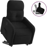 Sonstiges Relaxsessel mit Aufstehhilfe Schwarz Stoff