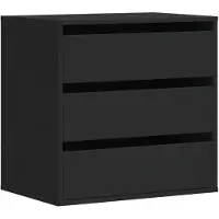 Syfax Kommode Schwarz 60x41x58 cm Holzwerkstoff