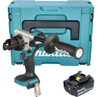 Makita DHP 492 F1J Akku Schlagbohrschrauber 18 V 141 Nm Brushless + 1x Akku 3,0 Ah + Makpac - ohne Ladegerät