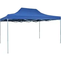 Syfax Profi-Partyzelt Faltbar 3x4 m Stahl Blau