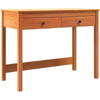 Syfax Schreibtisch Max Braun Massives Kiefernholz 100 x 50 x 78 cm