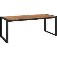 Syfax Gartentisch mit Gestell U-Form 200x90x75 cm Akazie Massivholz