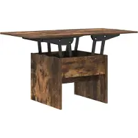 Syfax Couchtisch Geräucherte Eiche 55 x 54,5 x 45 cm Holzwerkstoff