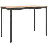 Syfax Bartisch 150 x 80 x 105 cm Massives Kiefernholz Natur