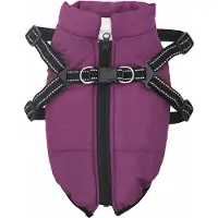 vidaXL Hundemantel Lila L32 Fleece und Polyester
