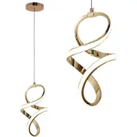 Toolight Led-Hängelampe G074-1Cp Gold