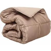 Syfax Winterbettdecke Gold 220 x 260 cm Satin und Mikrofaser