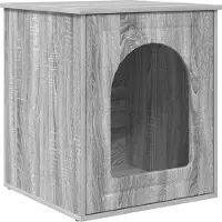 Syfax Katzenhaus Sonoma-Grau 53 x 52 x 62 cm Holzwerkstoff