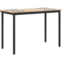 Syfax Esstisch Natur 110 x 55 x 75 cm Massives Kiefernholz