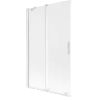 Mexen Velar Badewannenfaltwand 2-flügelig verschiebbar 110 x 150 cm, matt, weiß - 896-110-000-31-20