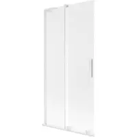 Mexen Velar L Duschabtrennung 2-flügelig Schiebbar 95 x 150 cm, matt, weiß - 896-095-003-31-20
