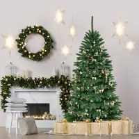 QLS Künstlicher Weihnachtsbaum Tannenbaum Ständer Christbaum Fichte NK13 150 cm 6089